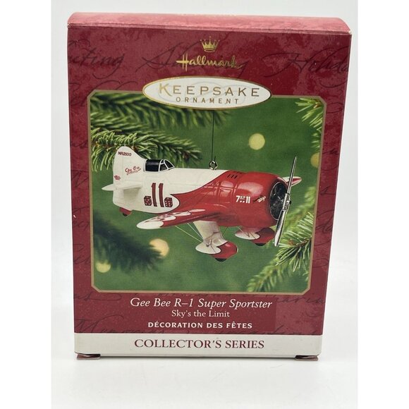 Hallmark Ornament Gee Bee R-1 Super Sportster Sky’s the Limit 5th 2001 - Picture 13 of 16